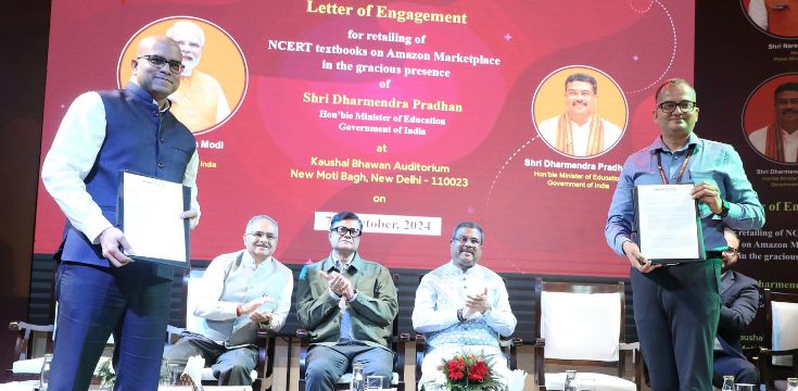 Letter of Engagement between NCERT and Amazon to make Textbooks available online across India; read more at theedupress.com